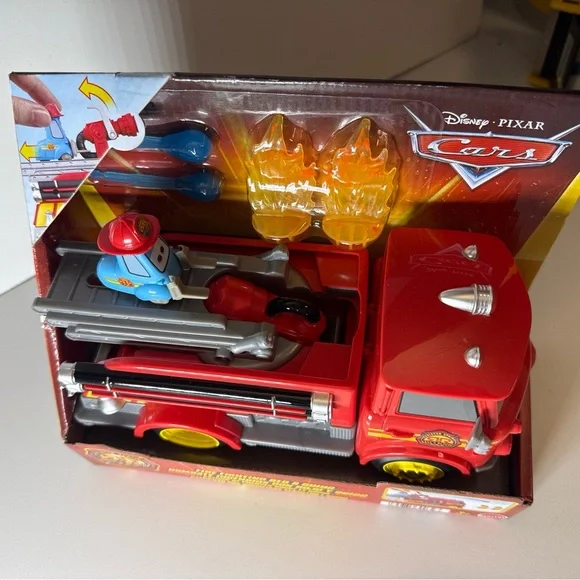 Disney Pixar Cars Fire Rescue Truck Toy - Picture 2 of 5